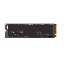 Crucial SSD 1TB T500, heatsink, M.2 SSD, NVMe PCIe, Gen 4, CT1000T500SSD5