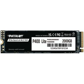 Patriot SSD 2TB, P400 Lite, M.2 NVMe, Gen4 x4, P400LP2KGM28H