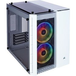 Corsair Mini Tower Crystal Series 280X RGB, glass window, White, CC-9011137-WW