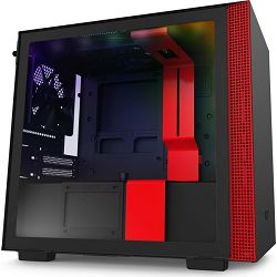 NZXT Mini ITX H210i glass window, Black/Red, CA-H210i-BR
