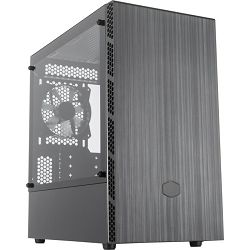 CoolerMaster Mini Tower MasterBox MB400L, glass window, Black, MCB-B400L-KGNN-S00