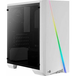 Aerocool Mini Tower Cylon Mini RGB, acrylic window, White, ACCS-PV12012.21, 4718009159266