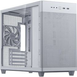 Asus Mini Tower Prime AP201 Mesh, White, glass window, 90DC00G3-B39010