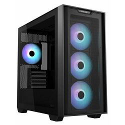 Asus Mini Tower A21 Plus, ARGB, Black, glass window, 90DC00H0-B19010
