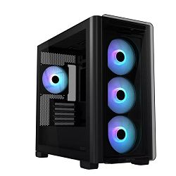 Asus Mini Tower A23 Plus, ARGB, Black, glass window, 90DC00K0-B19010