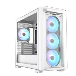 Asus Mini Tower A23 Plus, ARGB, White, glass window, 90DC00K3-B19010