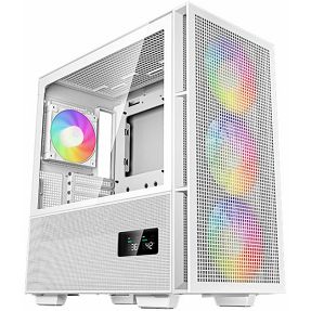 DeepCool Midi Tower CH560 Digital WH, ARGB, LCD, glass window, White, R-CH560-WHAPE4D-G-1