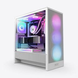NZXT Midi Tower H5 Flow RGB 2024 White Window, CC-H52FW-R1