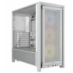 Corsair Midi Tower Frame 4000D RS ARGB, glass window, White, CC-9011297-WW