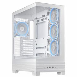 Asus Midi Tower A31 Plus, ARGB, White, glass window, 90DC00R3-B19000