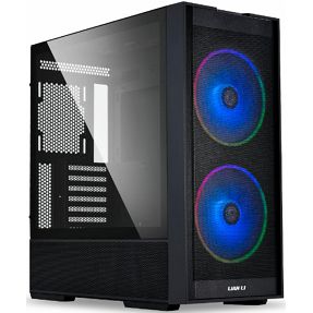 Lian Li Midi Tower LANCOOL 206, A-RGB, glass window, Black, LANCOOL 206RX, 4718466015563