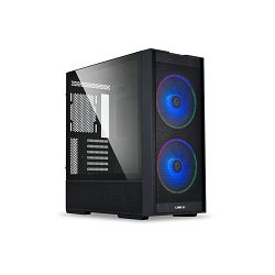 Lian Li Midi Tower LANCOOL 206, A-RGB, glass window, Black, 4718466015563