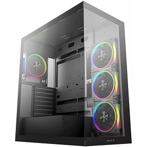 DeepCool Midi Tower CG580 4F V2, ATX, Tempered Glass, Black, R-CG580-BKADA4-G-2