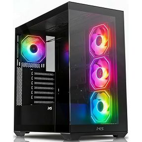 MS Midi Tower ARMOR V745, Gaming, Black, MSC10054