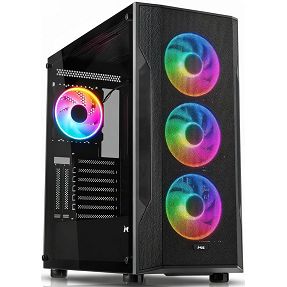 MS Midi Tower FIGHTER V340, Gaming, Black, MSC10057