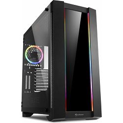 Sharkoon Full Tower Elite Shark CA200G, RGB, glass window, Black