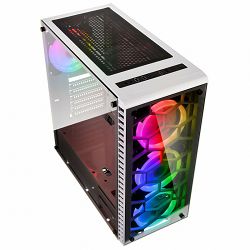 Kolink Midi Tower Observatory, glass window, RGB, White, 5999094002500