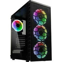 Kolink Midi Tower Observatory Lite Mesh, glass window, Black, 5999094003491