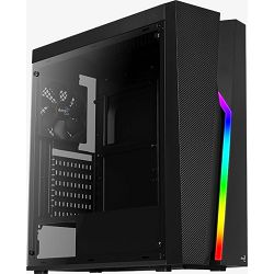 Aerocool Midi Tower Bolt RGB Black, acrylic window, ACCM-PV15012.11, 4718009156326