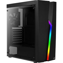 Aerocool Midi Tower Bolt RGB Black, acrylic window, ACCM-PV15012.11, 4718009156326