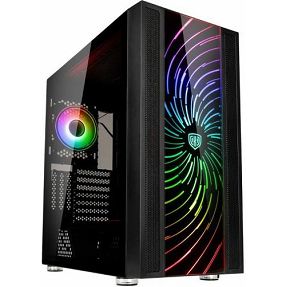 Kolink Midi Tower Unity Adapt, glass window, ARGB, Black, 5999094003552