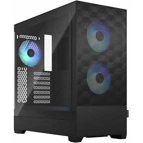 Fractal Midi Tower Design Pop Air RGB Black TG Clear Tint, FD-C-POR1A-06