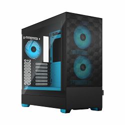 Fractal Midi Tower Design Pop Air RGB Cyan Core TG Clear Tint, FD-C-POR1A-02