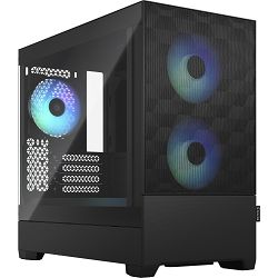 Fractal Mini Tower Design Pop Air Mini RGB Black TG Clear Tint, FD-C-POR1M-06