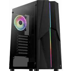 Aerocool Midi Tower Mecha ARGB ATX Black, glass window, ACCM-PV28113.11, 4710562756302