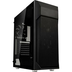 Zalman Midi Tower Z1 Plus, glass window Black