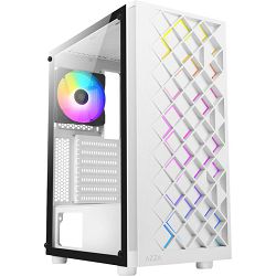 AZZA Midi Tower Spectra 280W, glass window, White