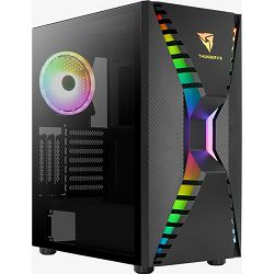 Aerocool Midi Tower Cronus ARGB, glass window, Black, ACCM-PB23013.11, 4710562758931