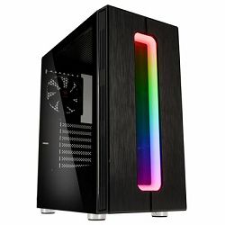 Kolink Midi Tower Nimbus, glass window, RGB, Black, 5999094003149