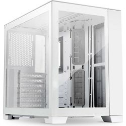 Lian Li Midi Tower O11 Dynamic Mini Snow Edition, glass window, White, O11D mini-S, 4718466009814