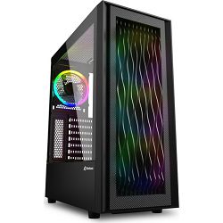 Sharkoon Midi Tower RGB Vawe, Black