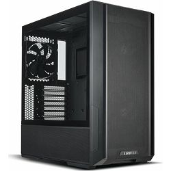 Lian Li Midi Tower LANCOOL 216, glass window, Black, 4718466012920