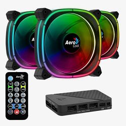 Aerocool Astro 12 Pro ARGB 3-pack with remote control 120mm, ACF3-AT10217.02