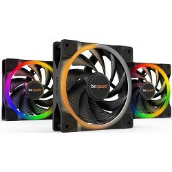 Be quiet! ventilator 120mm Light Wings PWM High-Speed, RGB, 3-Pack, Black, BL077