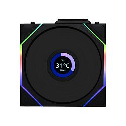 Lian Li ventilator 120mm UNI FAN TL Wireless LCD 120, ARGB, PWM, Black, 12TLLCD1W1B