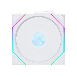 Lian Li ventilator 120mm UNI FAN TL Wireless LCD 120 Reverse Blade, ARGB, PWM, White, 12RTLLCD1W1W