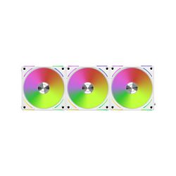Lian Li ventilator 120mm UNI FAN AL120 V2 RGB, PWM, 3-pack + kontroler, White, 12ALV23W