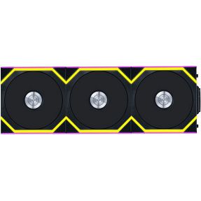 Lian Li ventilator 120mm UNI FAN SL Wireless 120 Reverse Blade, ARGB, PWM, 3-pack + kontroler, Black, 12RSL1W3B