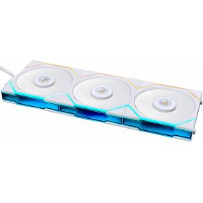 Lian Li ventilator 120mm UNI FAN TL 120, ARGB, PWM, 3-pack + kontroler, White, 12TL3W