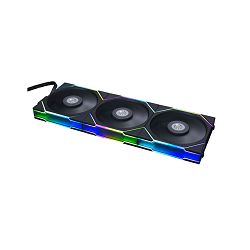 Lian Li ventilator 120mm UNI FAN TL 120, ARGB, PWM, 3-pack + kontroler, Black, 12TL3B