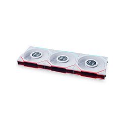 Lian Li ventilator 120mm UNI FAN TL LCD 120, ARGB, PWM, 3-pack + kontroler, White, 12TLLCD3W