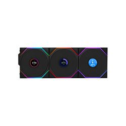 Lian Li ventilator 120mm UNI FAN TL Wireless LCD 120 Reverse Blade, ARGB, PWM, Black, 12RTLLCD1W3B