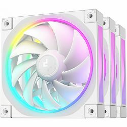DeepCool ventilator 120mm FL12, ARGB, PWM, White, 3-Pack, R-FL12-WHAPN3-G