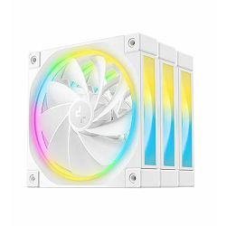 DeepCool ventilator 120mm FL12R, ARGB, PWM, Reverse Blade, White, 3-Pack, R-FL12R-WHAPN3-G
