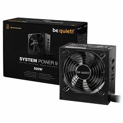 Napajanje Be Quiet 500W System Power 9 CM, Partially modular, 80 PLUS Bronze, BN301
