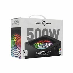 Napajanje White Shark 500W GPSU-W500F CAPTAIN-2 RGB, 80 PLUS